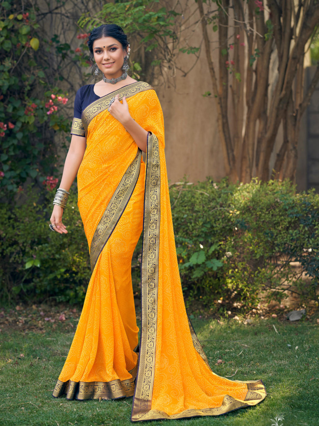 Tanvi Bandhani Saree