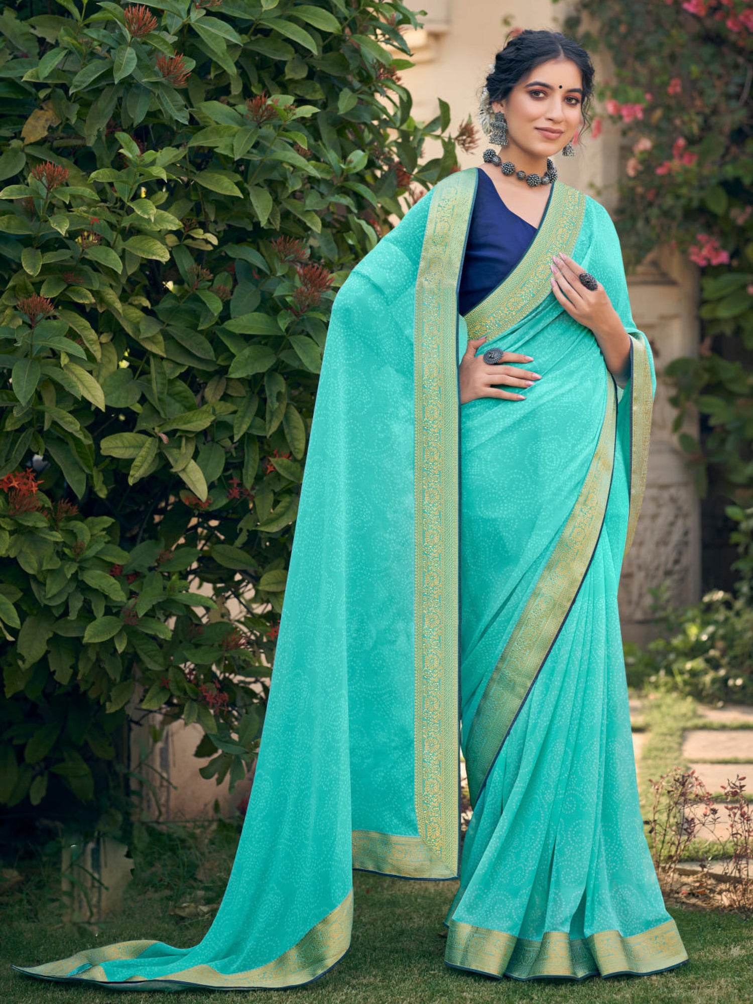 Tanvi Bandhani Saree