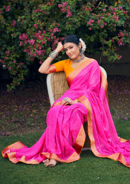 Tanvi Bandhani Saree