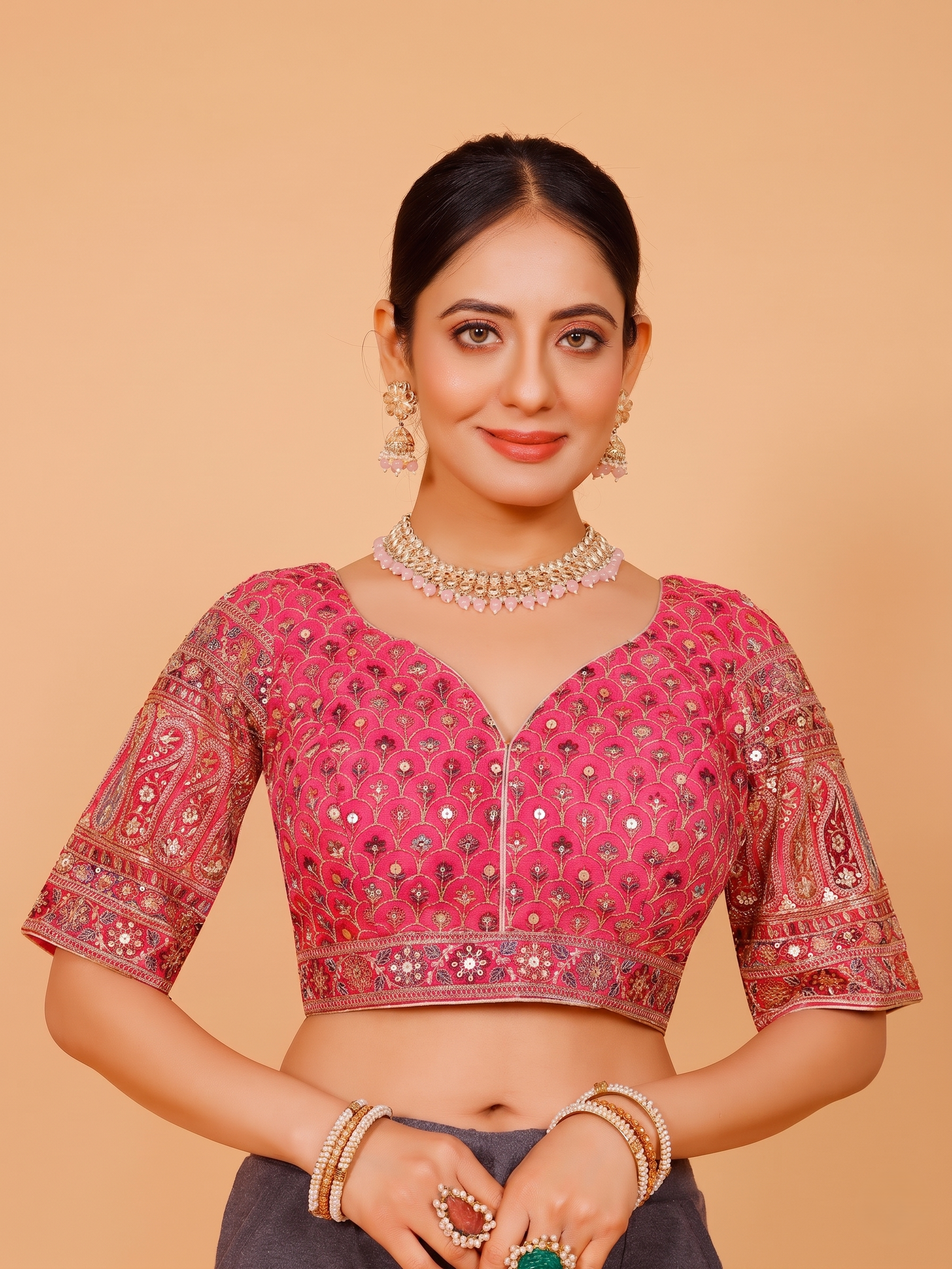 Georgette Blouse - Roop Darshan