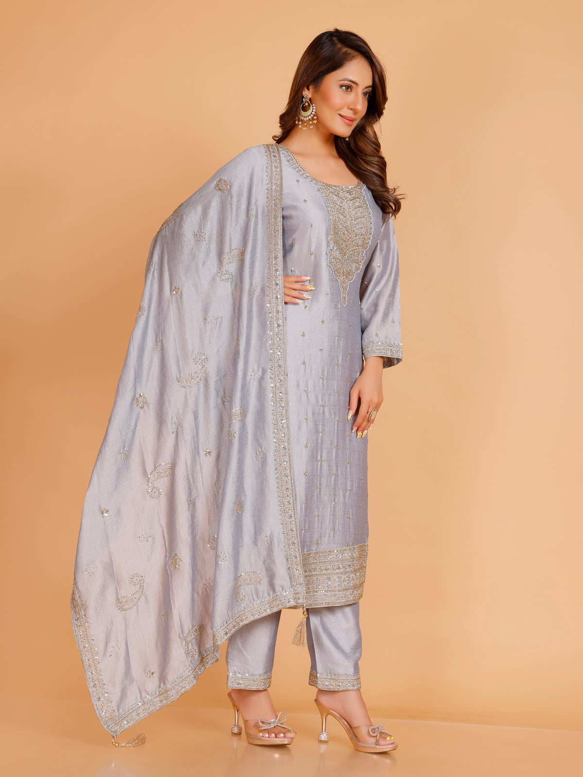 Kashish Silk Straight Suit