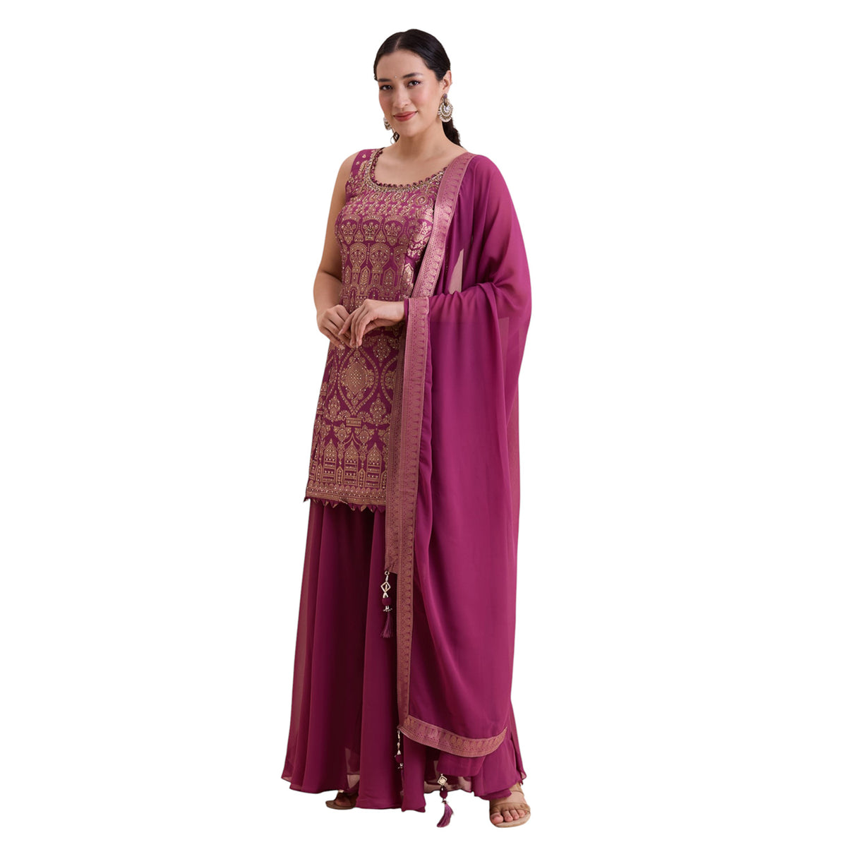 Umangi Silk Palazzo Suit