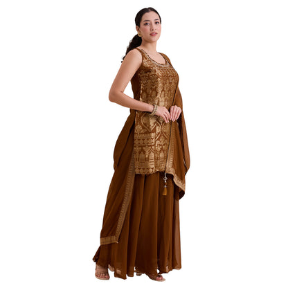 Umangi Silk Palazzo Suit