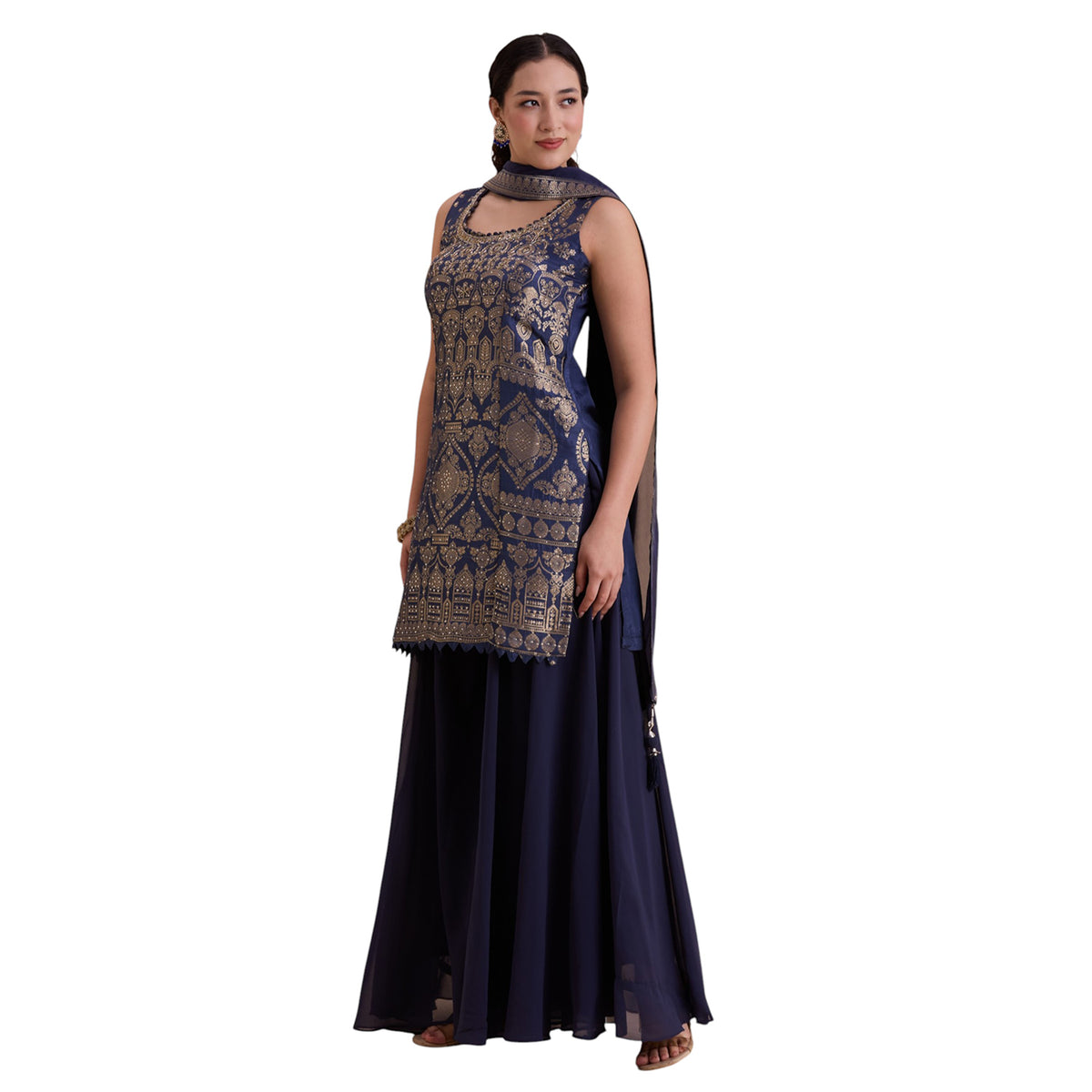 Umangi Silk Palazzo Suit