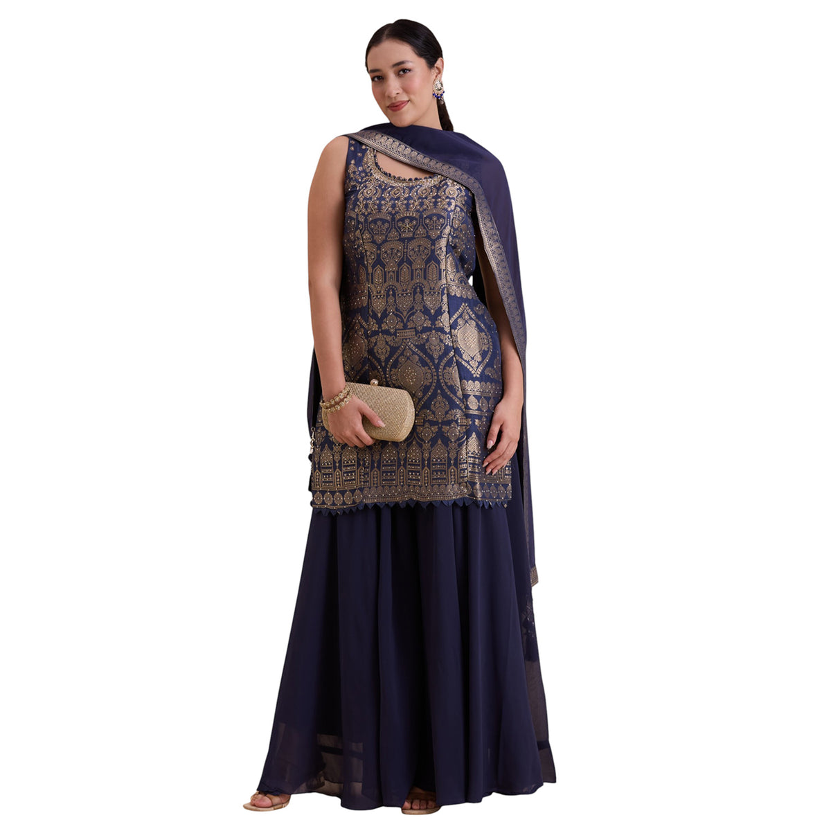 Umangi Silk Palazzo Suit