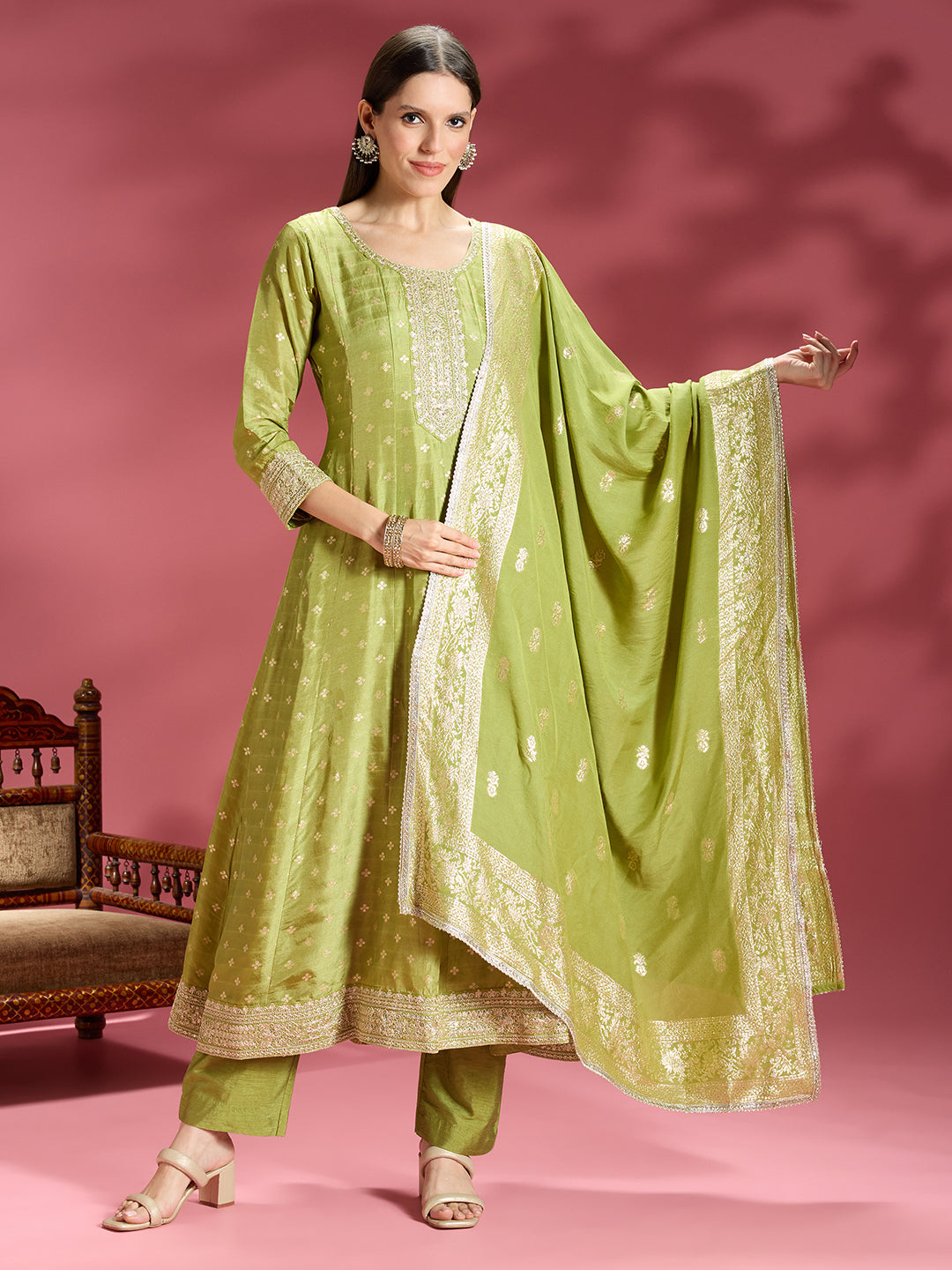 Vani Silk Flair Suit