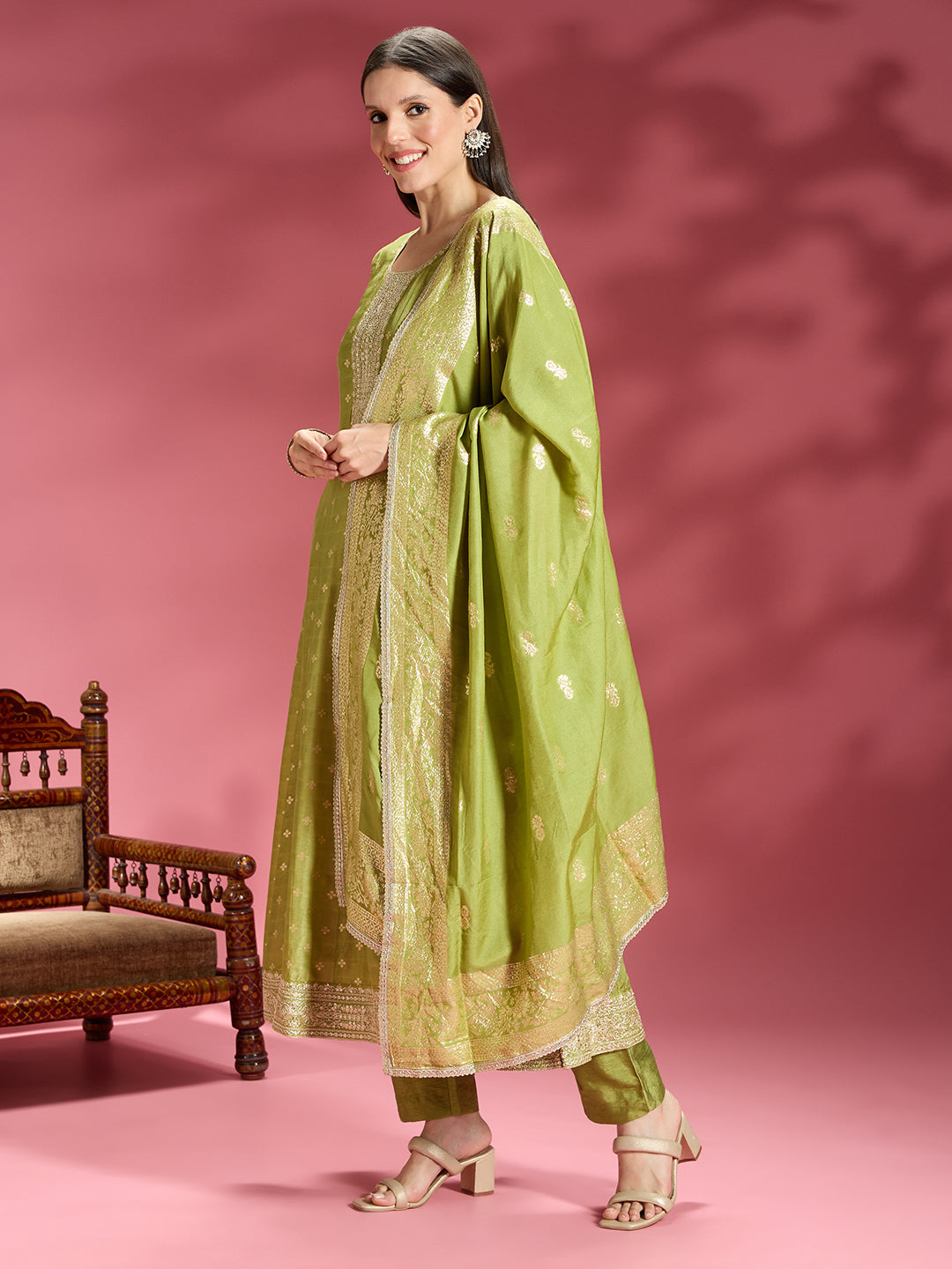 Vani Silk Flair Suit