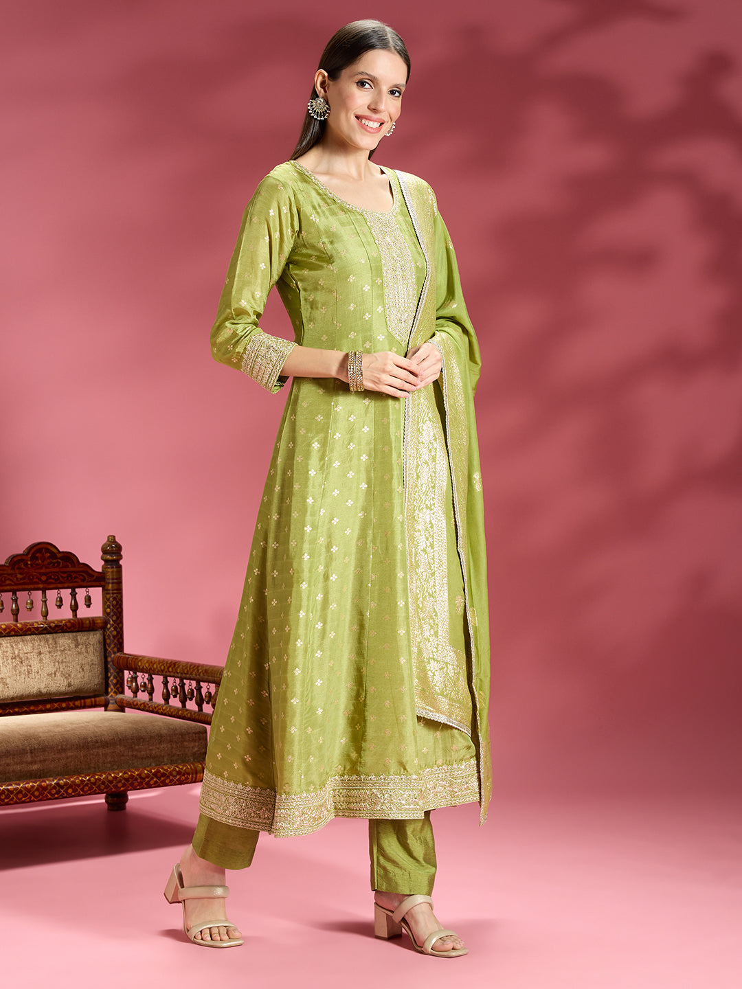Vani Silk Flair Suit