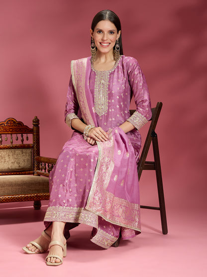 Vani Silk Flair Suit