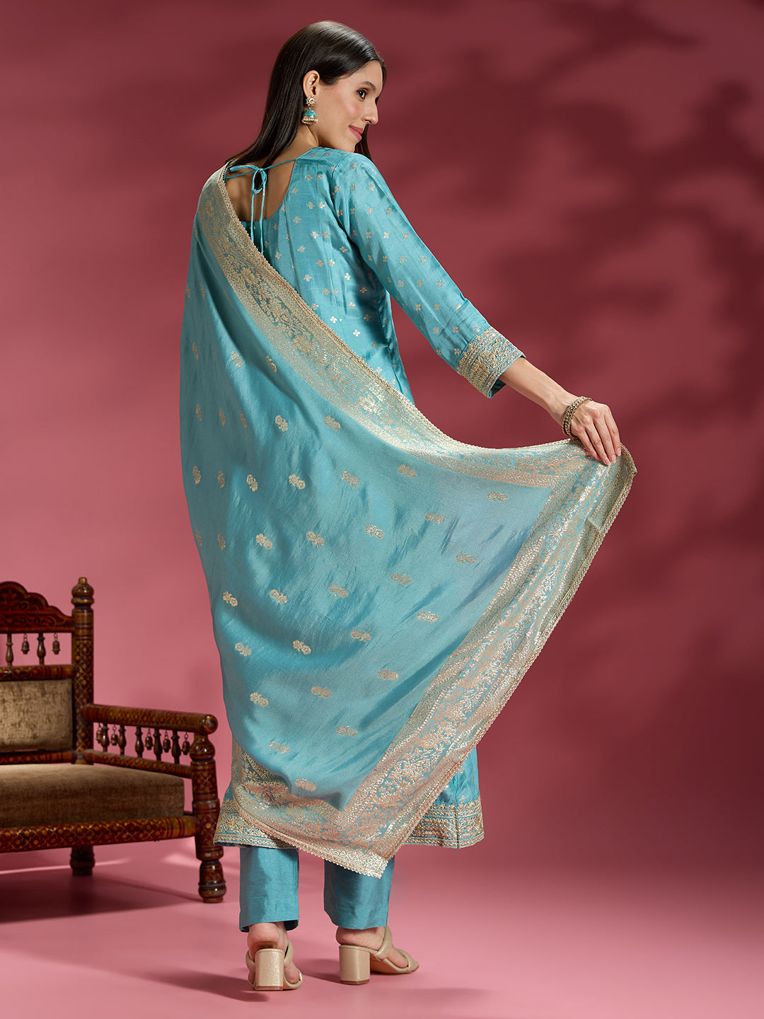 Vani Silk Flair Suit