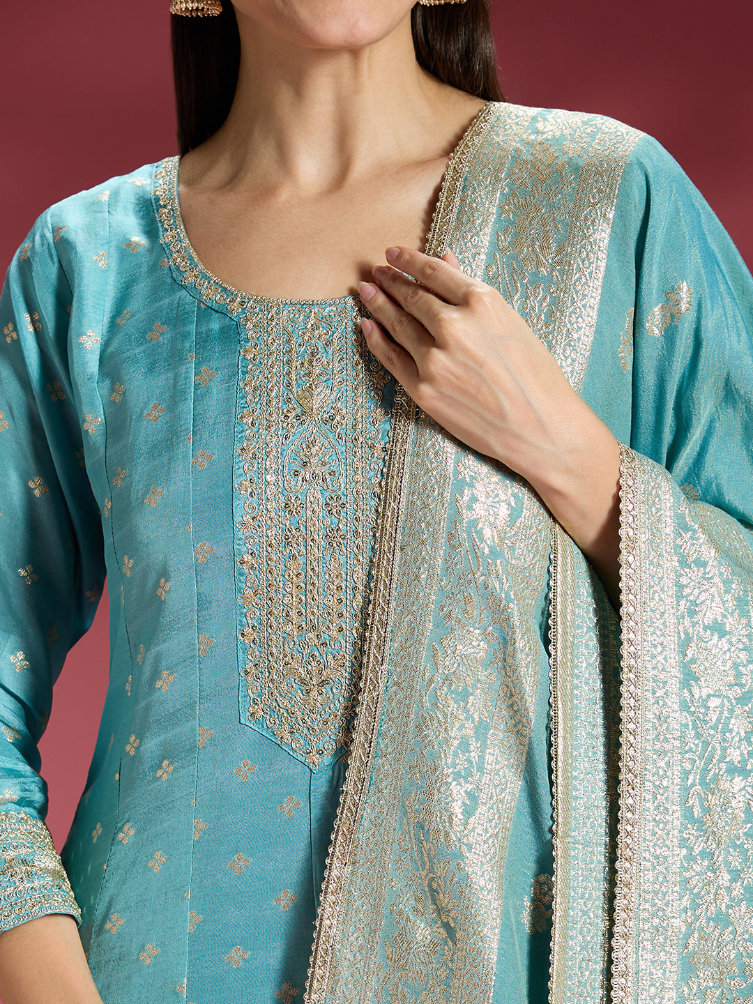 Vani Silk Flair Suit