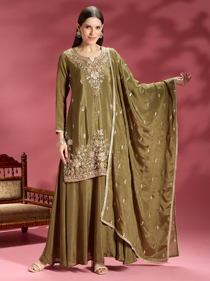 Daina Vichitra Silk Palazzo Suit