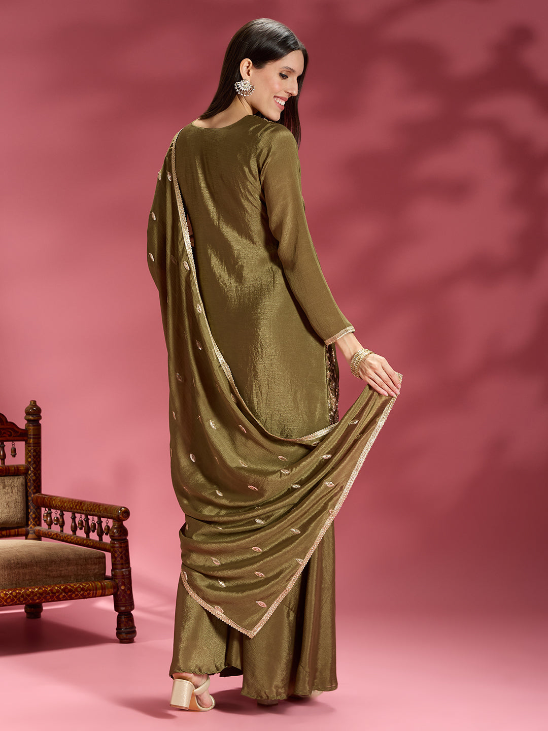 Daina Vichitra Silk Palazzo Suit