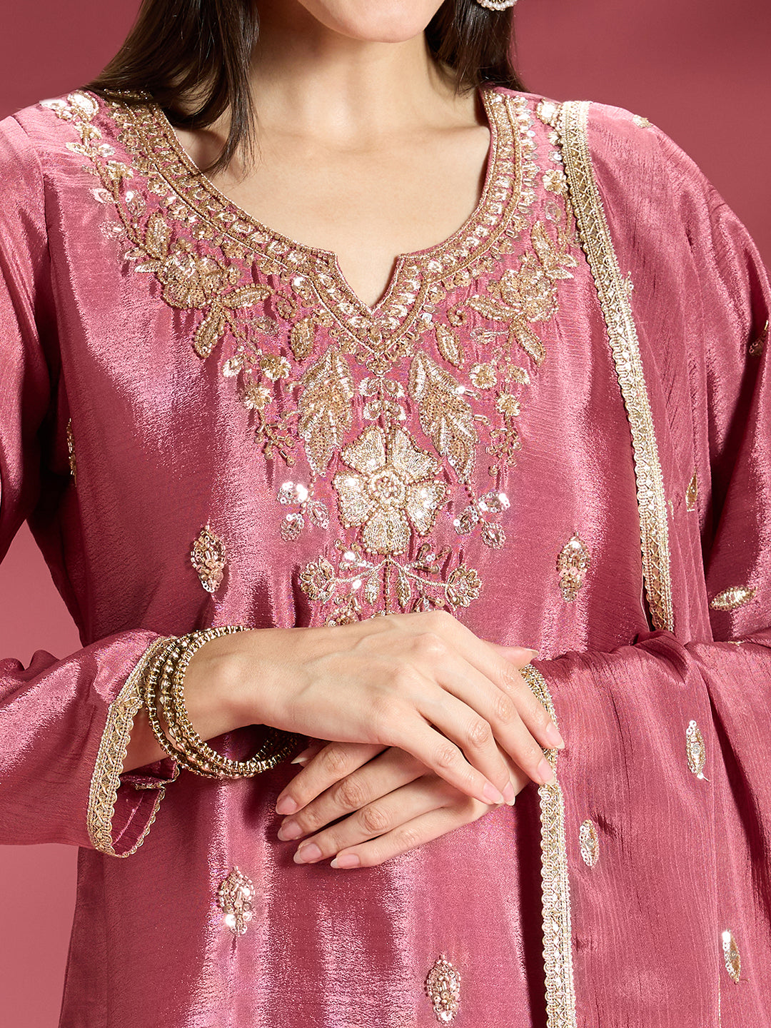 Daina Vichitra Silk Palazzo Suit