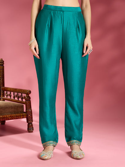 Vahida Silk Straight Suit