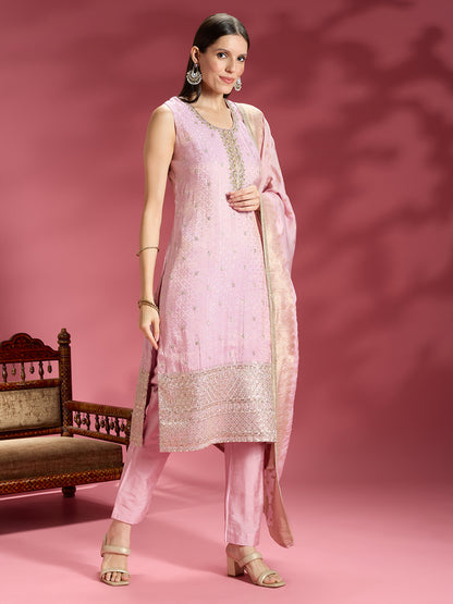 Heena Shimmer Silk Kamiz &amp; Pant