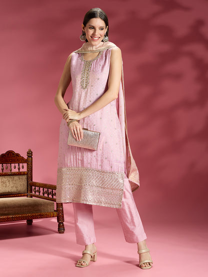 Heena Shimmer Silk Kamiz &amp; Pant