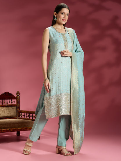 Heena Shimmer Silk Kamiz &amp; Pant