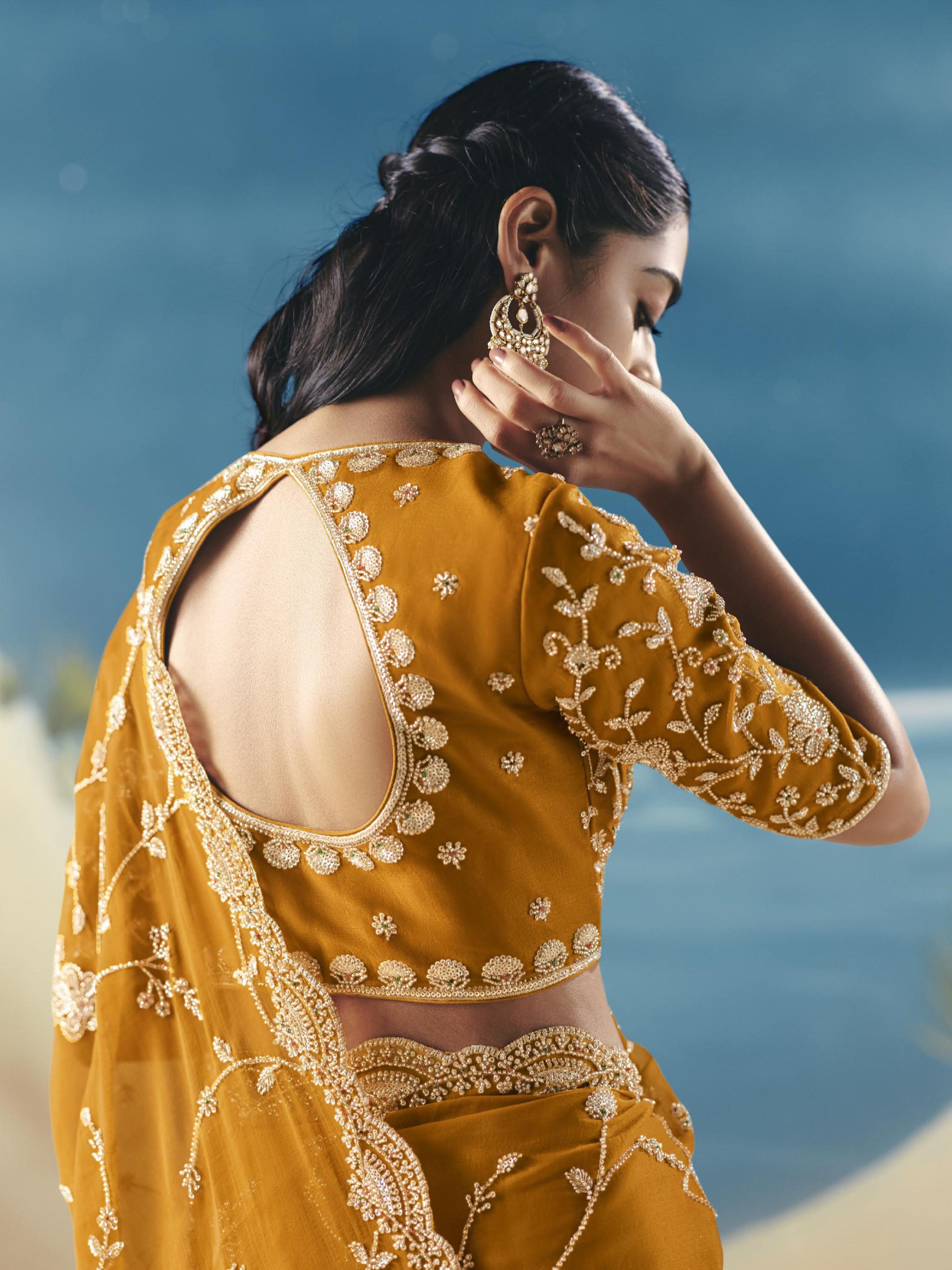 Maheshri Choli Saree - Roop Darshan