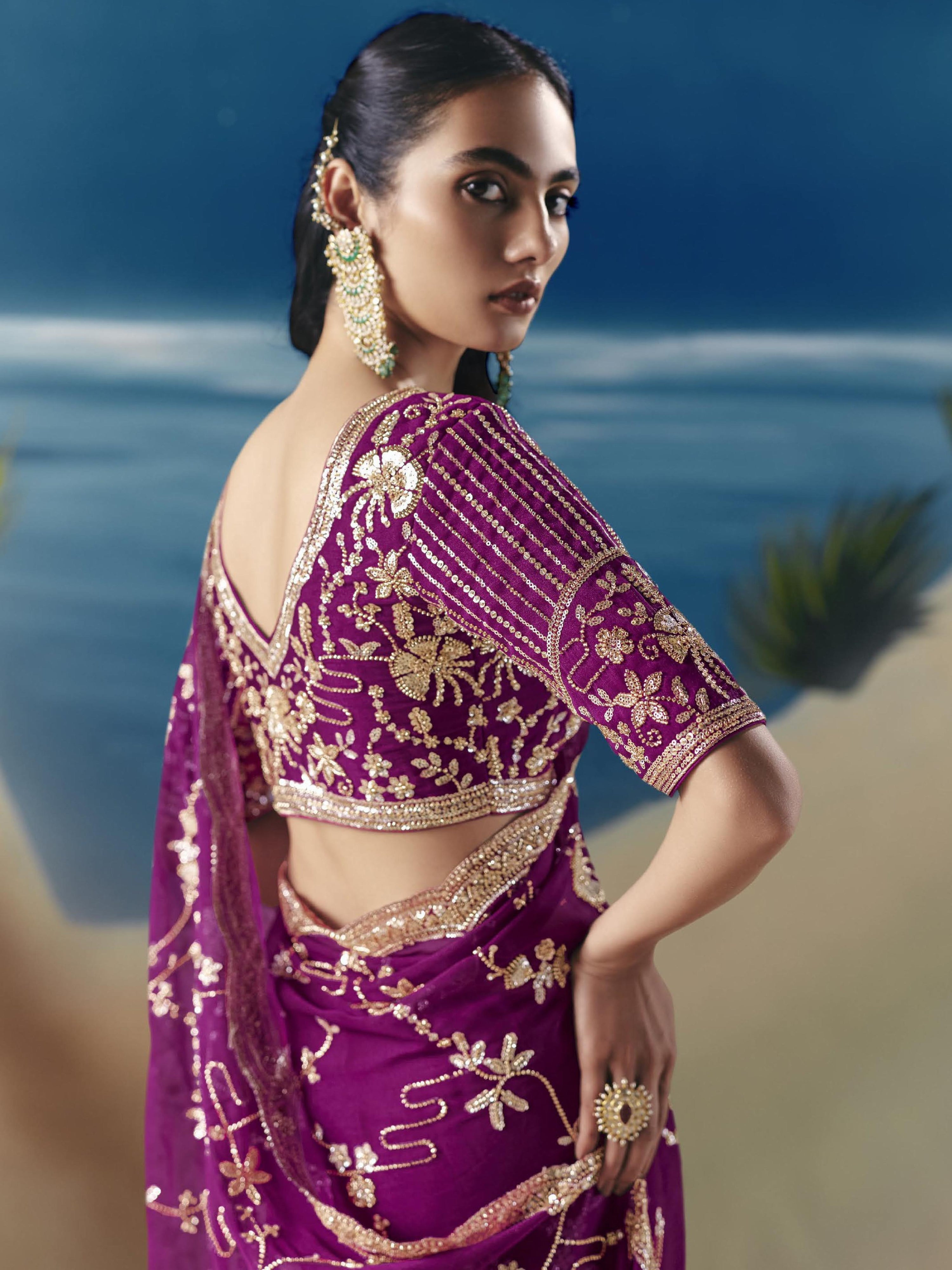 Maheshi Choli Saree - Roop Darshan
