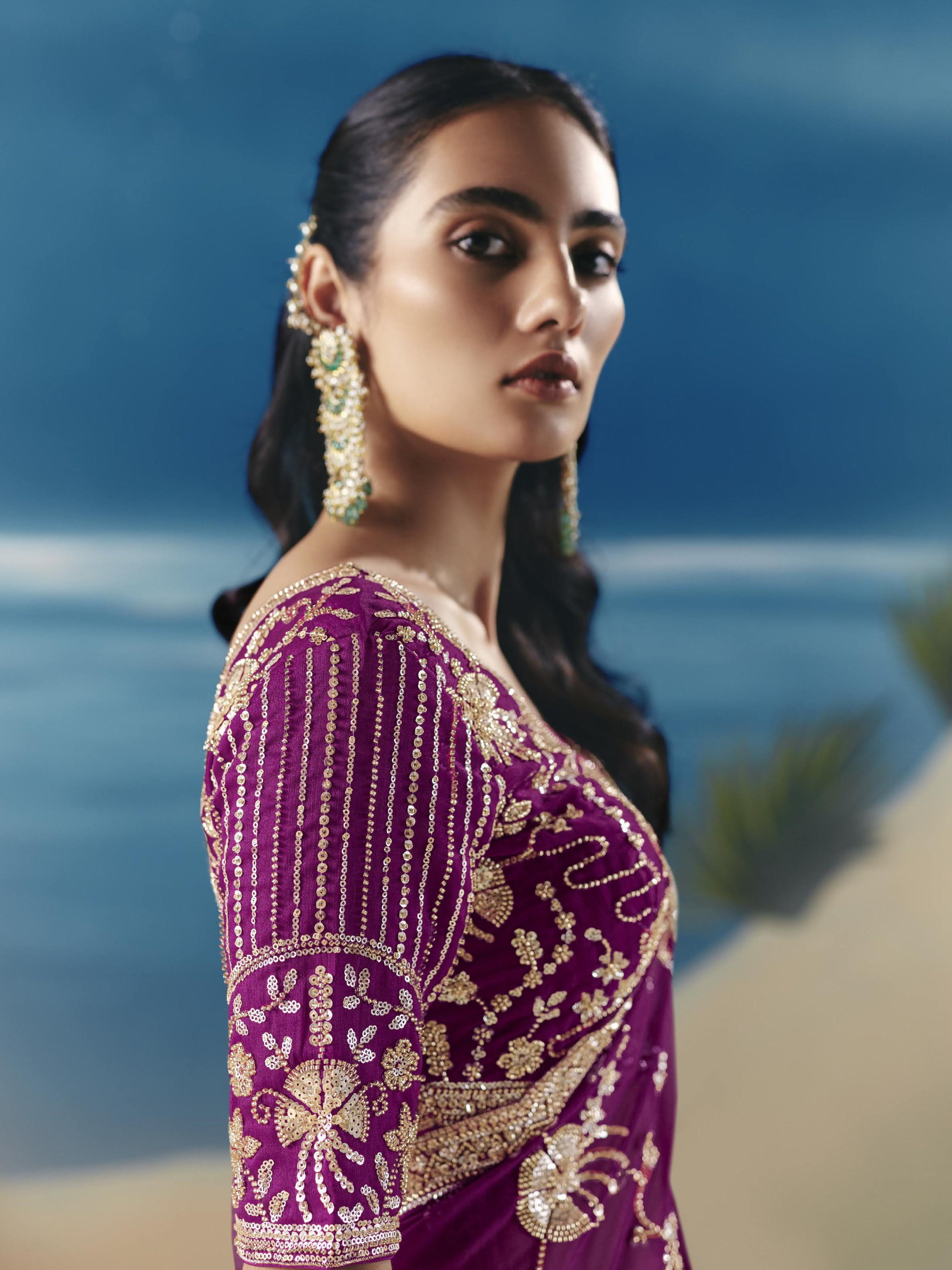Maheshi Choli Saree - Roop Darshan