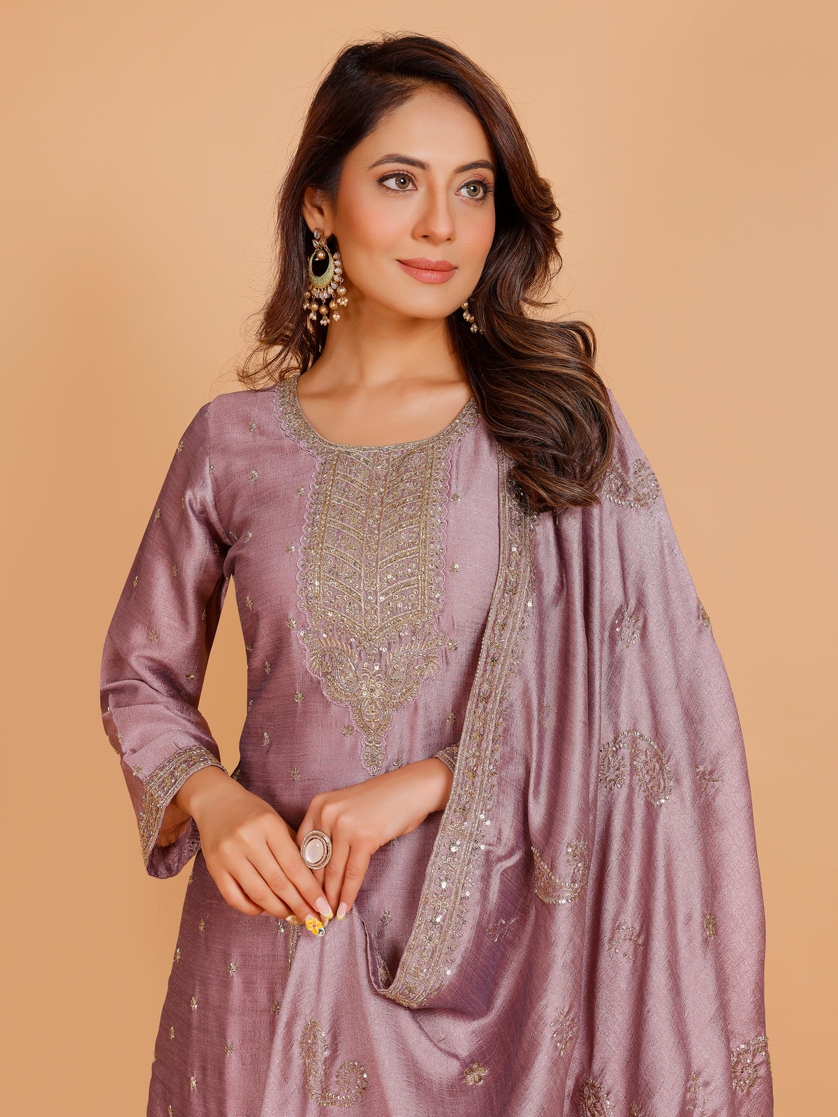 Kashish Silk Straight Suit