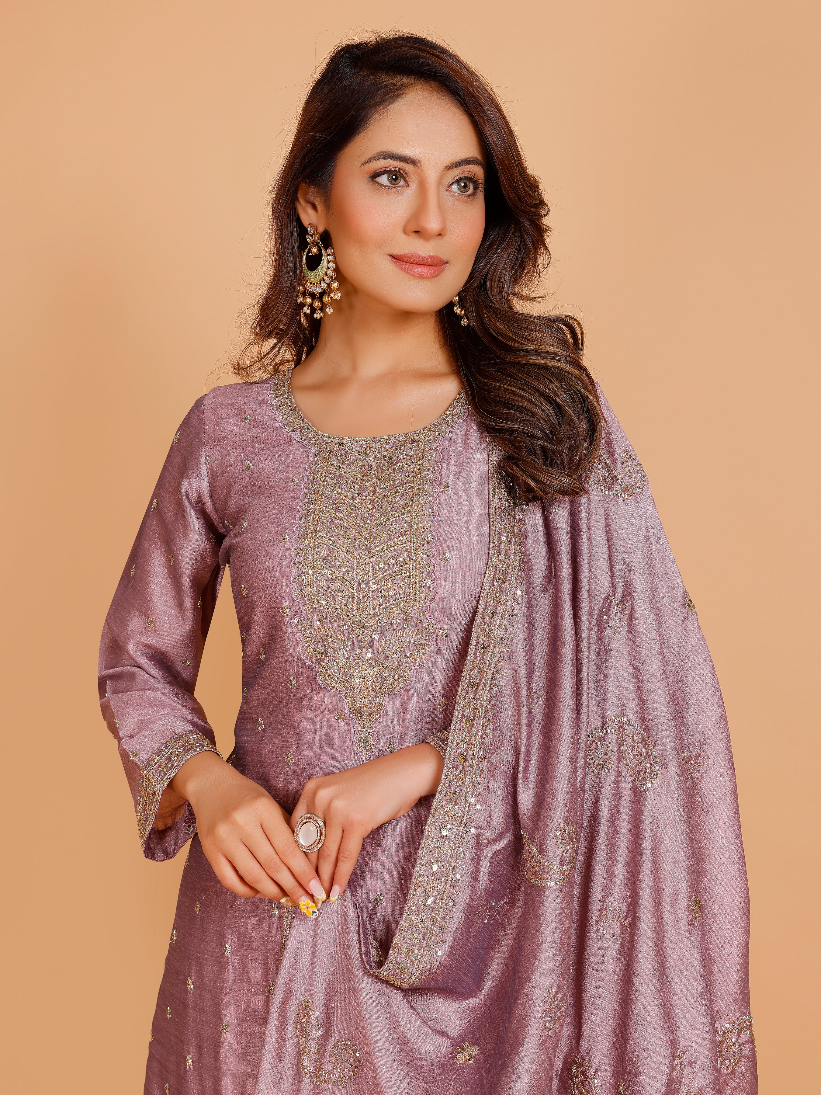 Kashish Silk Straight Suit