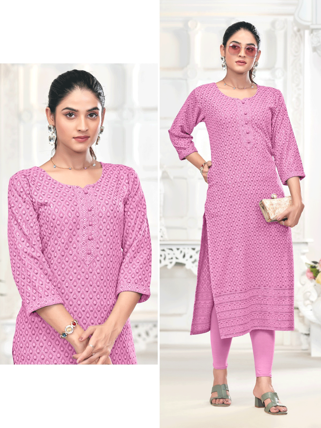 Nishka Resham Work Kurti