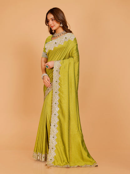 Bhavya Silk Embroidered Saree