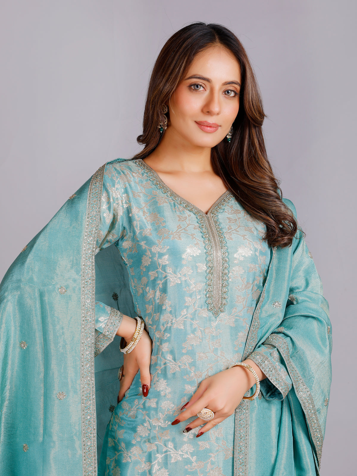 Disha Silk Straight Suit