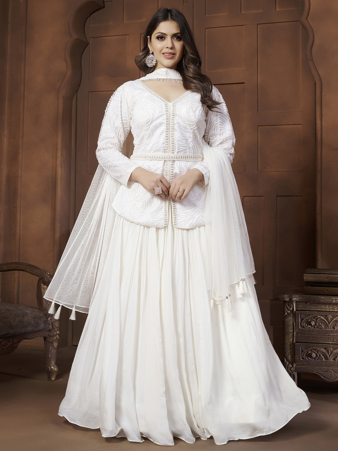 Rehana Paplum Top Lehenga - Roop Darshan