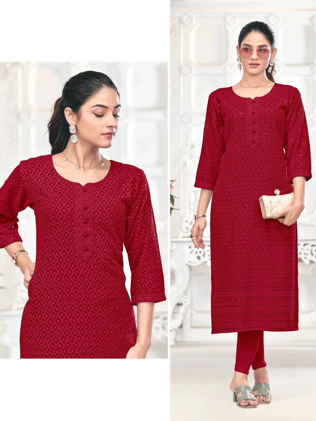 Nishka Resham Work Kurti