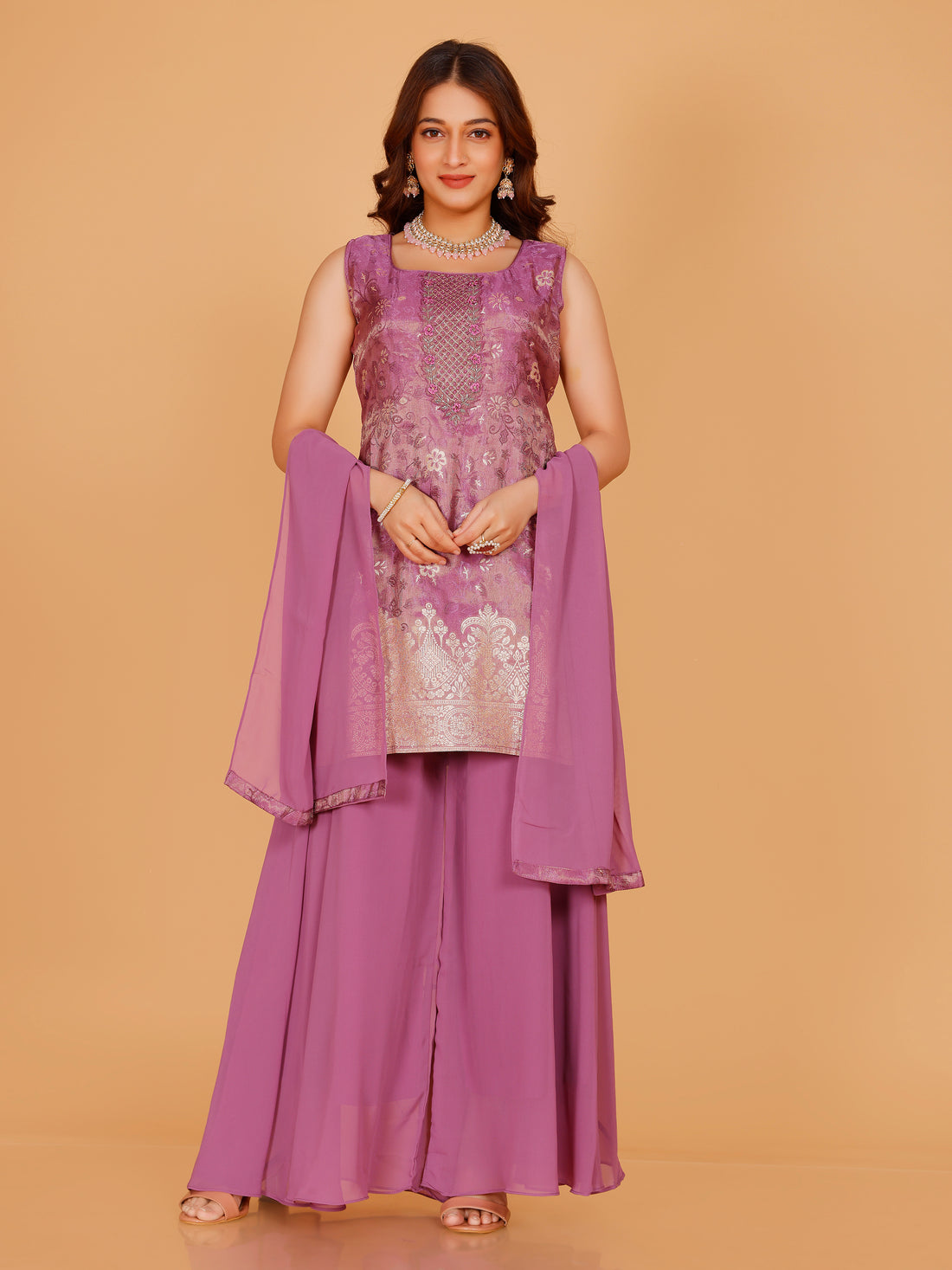 Savya Silk Palazzo Suit