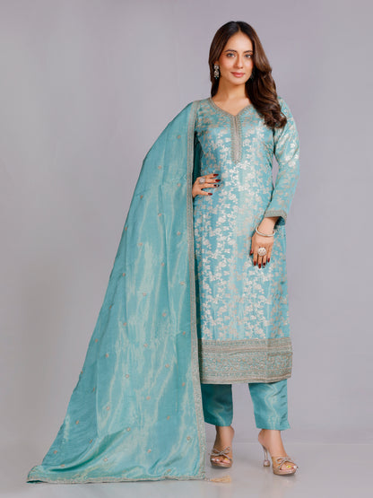 Disha Silk Straight Suit