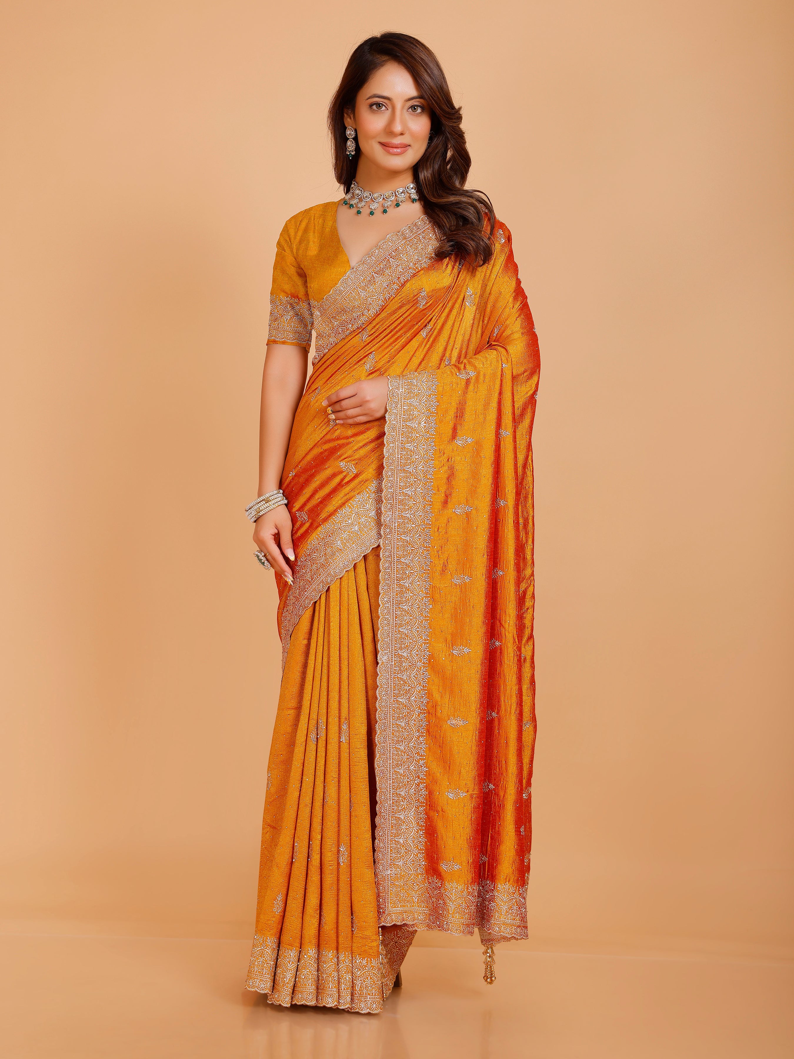 Vanshika Silk Zari Saree
