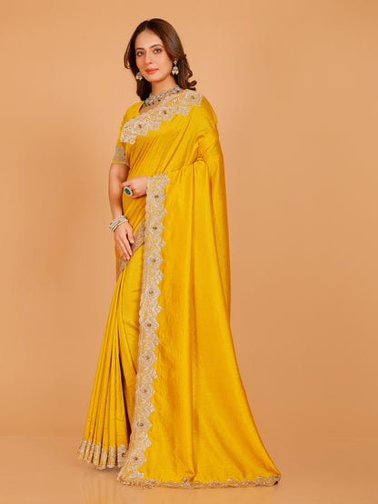 Bhavya Silk Embroidered Saree