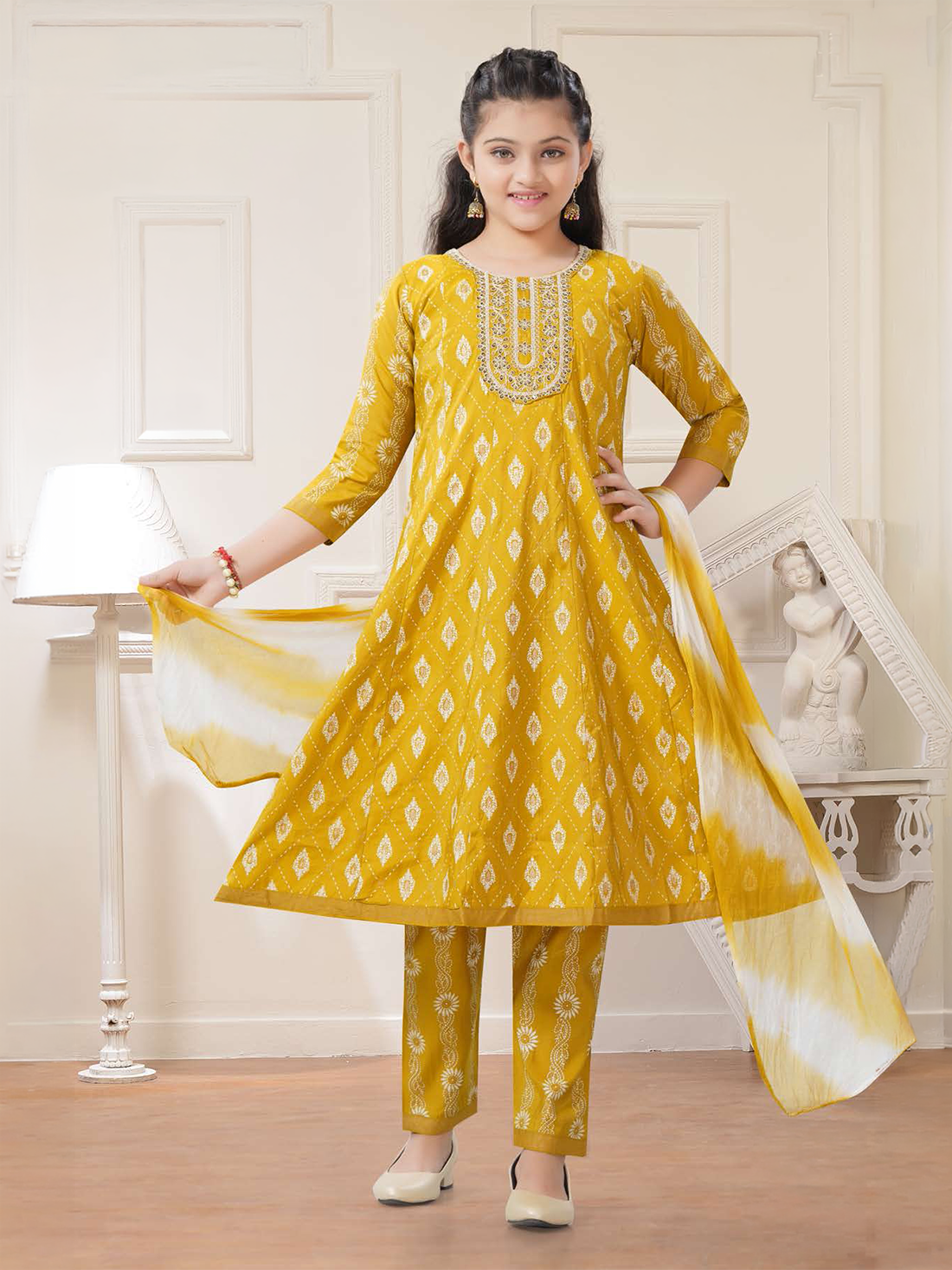 Taara Silk Flair Suit