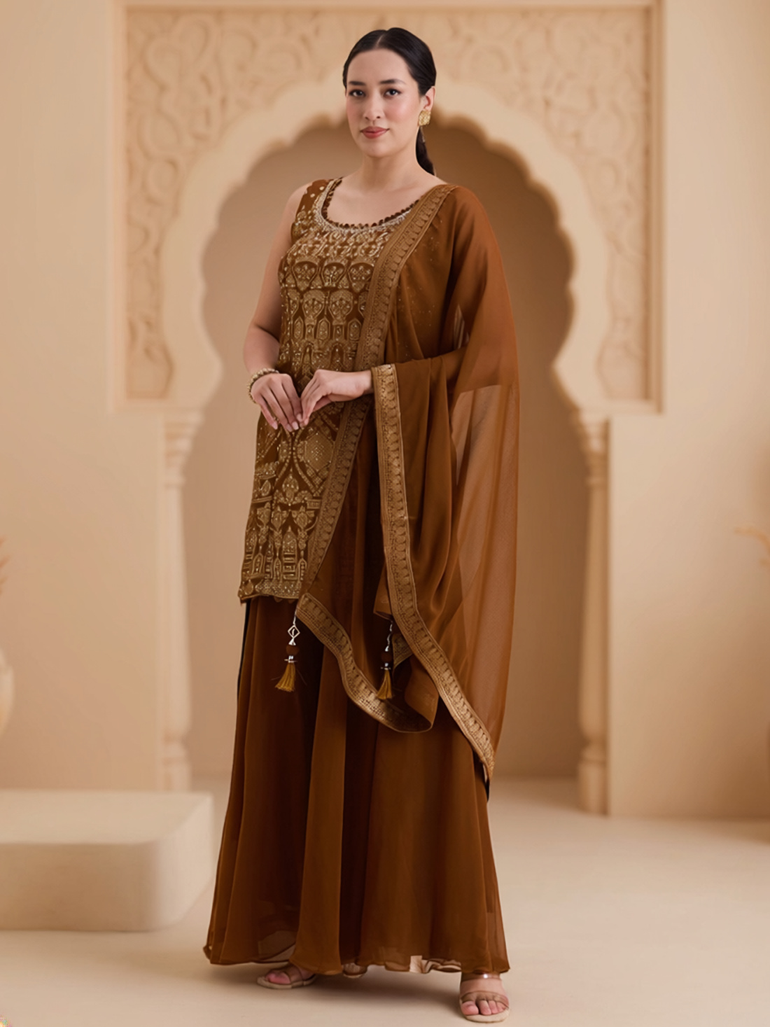 Umangi Silk Palazzo Suit