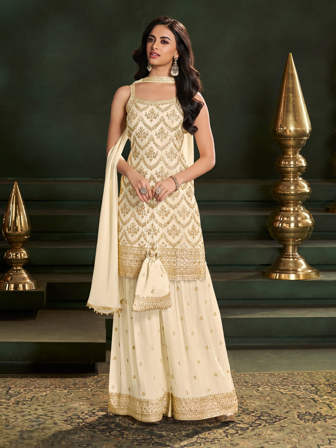 Mira Palazzo Suit - Roop Darshan