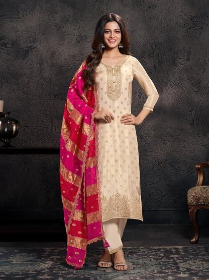 Krisha Straight Suit - Roop Darshan