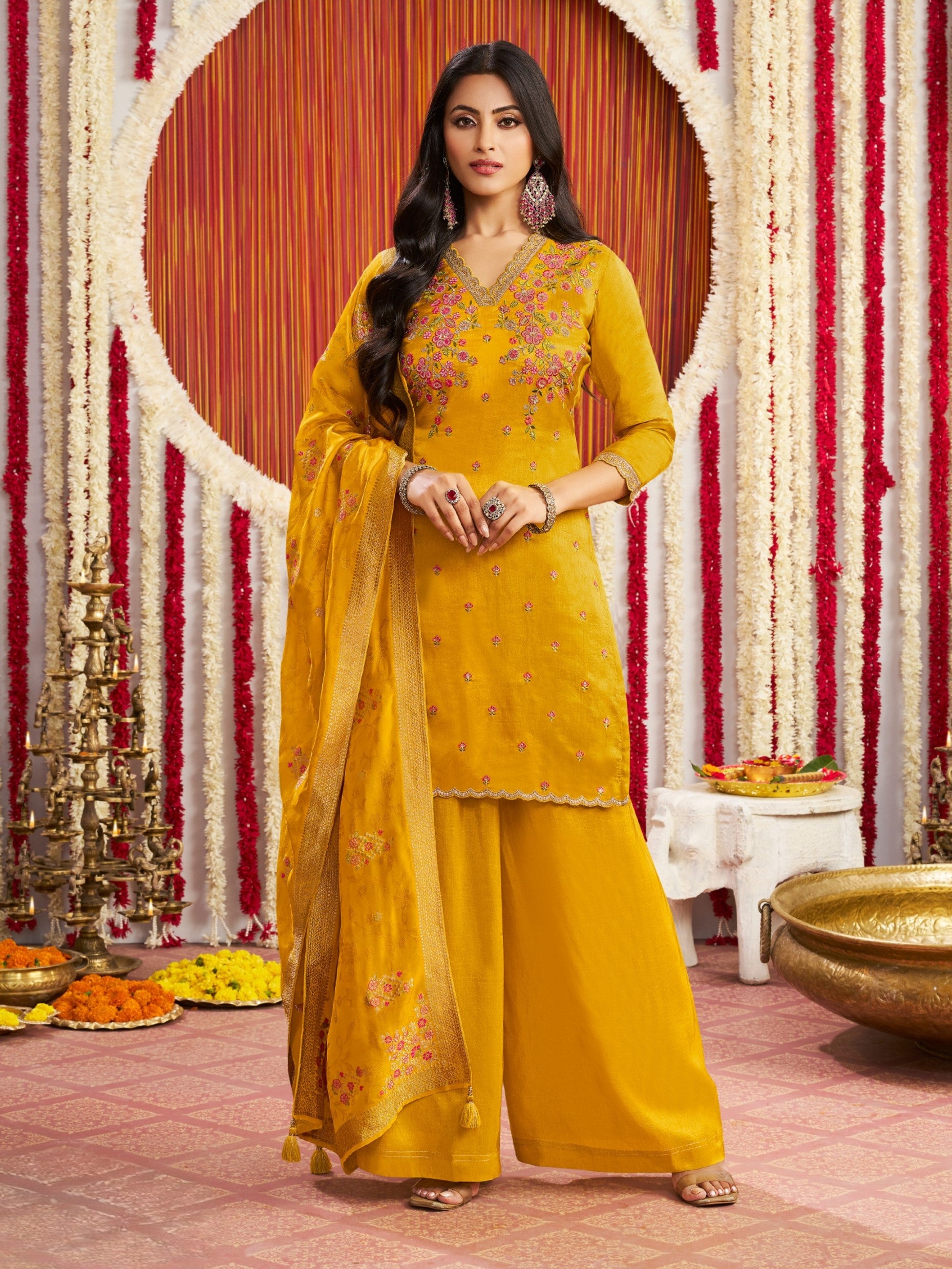 Kaira Palazzo Suit - Roop Darshan