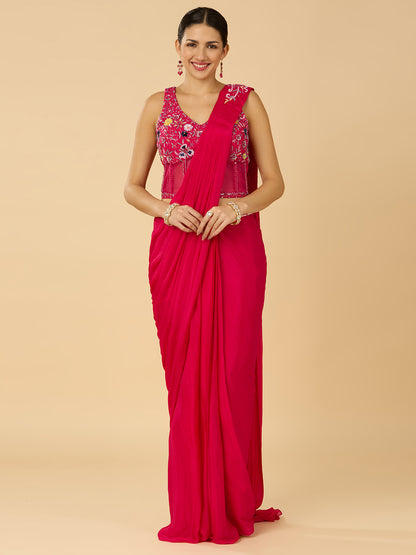 Kiana Ready To Wear Choli Saree - Roop Darshan