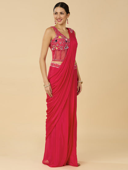 Kiana Ready To Wear Choli Saree - Roop Darshan