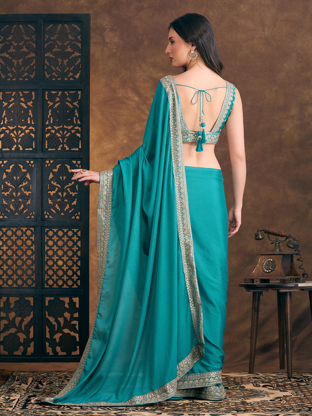 Jisha Ready To Wear Choli Saree - Roop Darshan