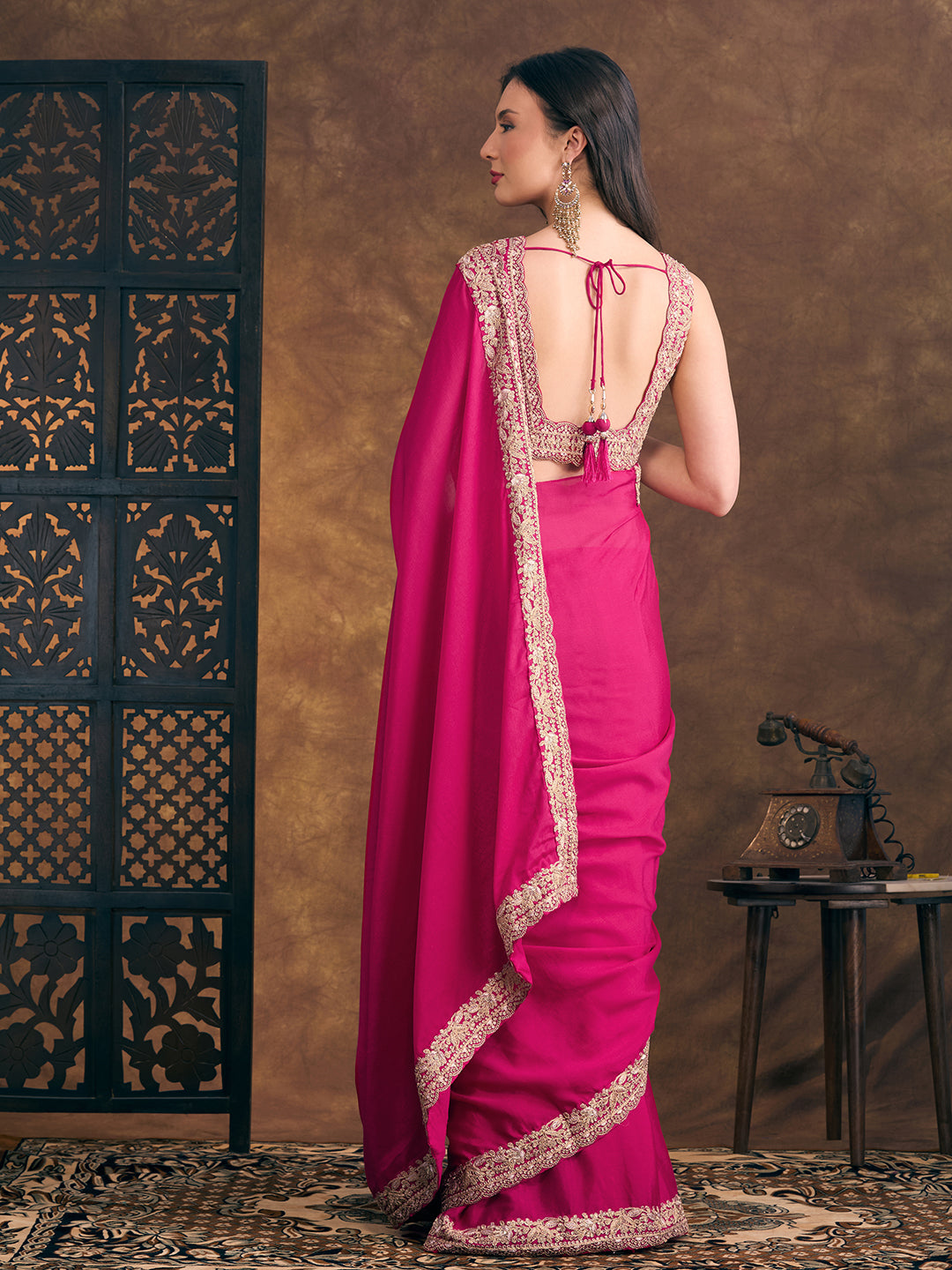 Nora Ready To Wear Choli Saree - Roop Darshan
