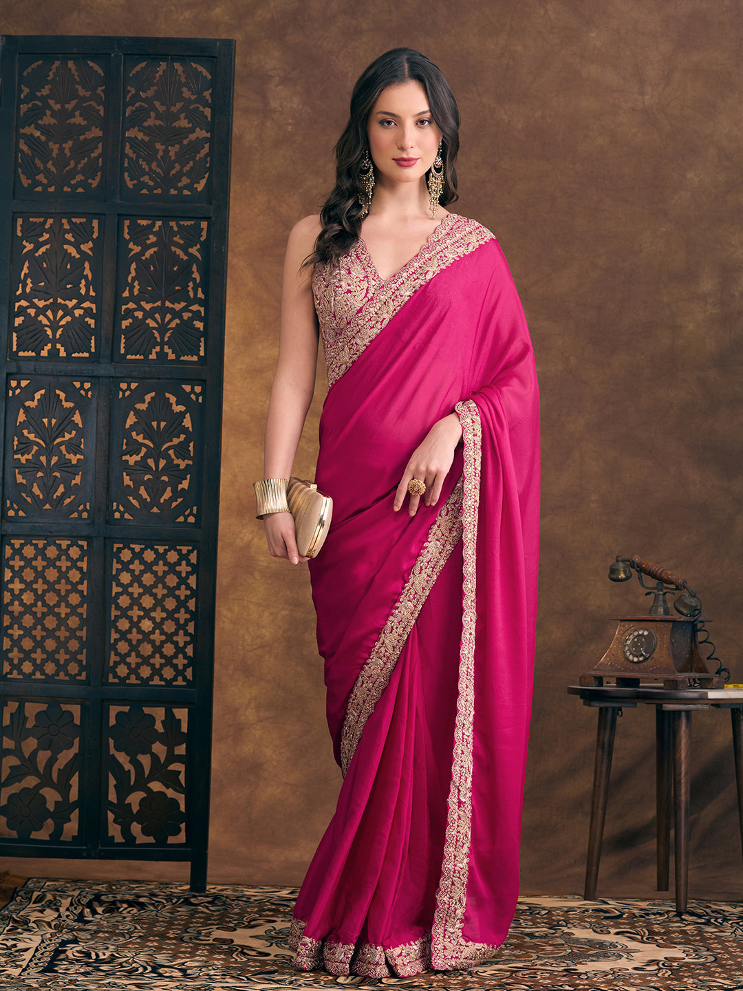 Nora Ready To Wear Choli Saree - Roop Darshan