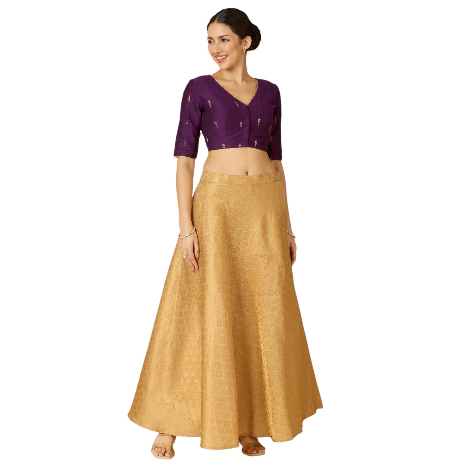 Dhara Brocade Skirt - Roop Darshan
