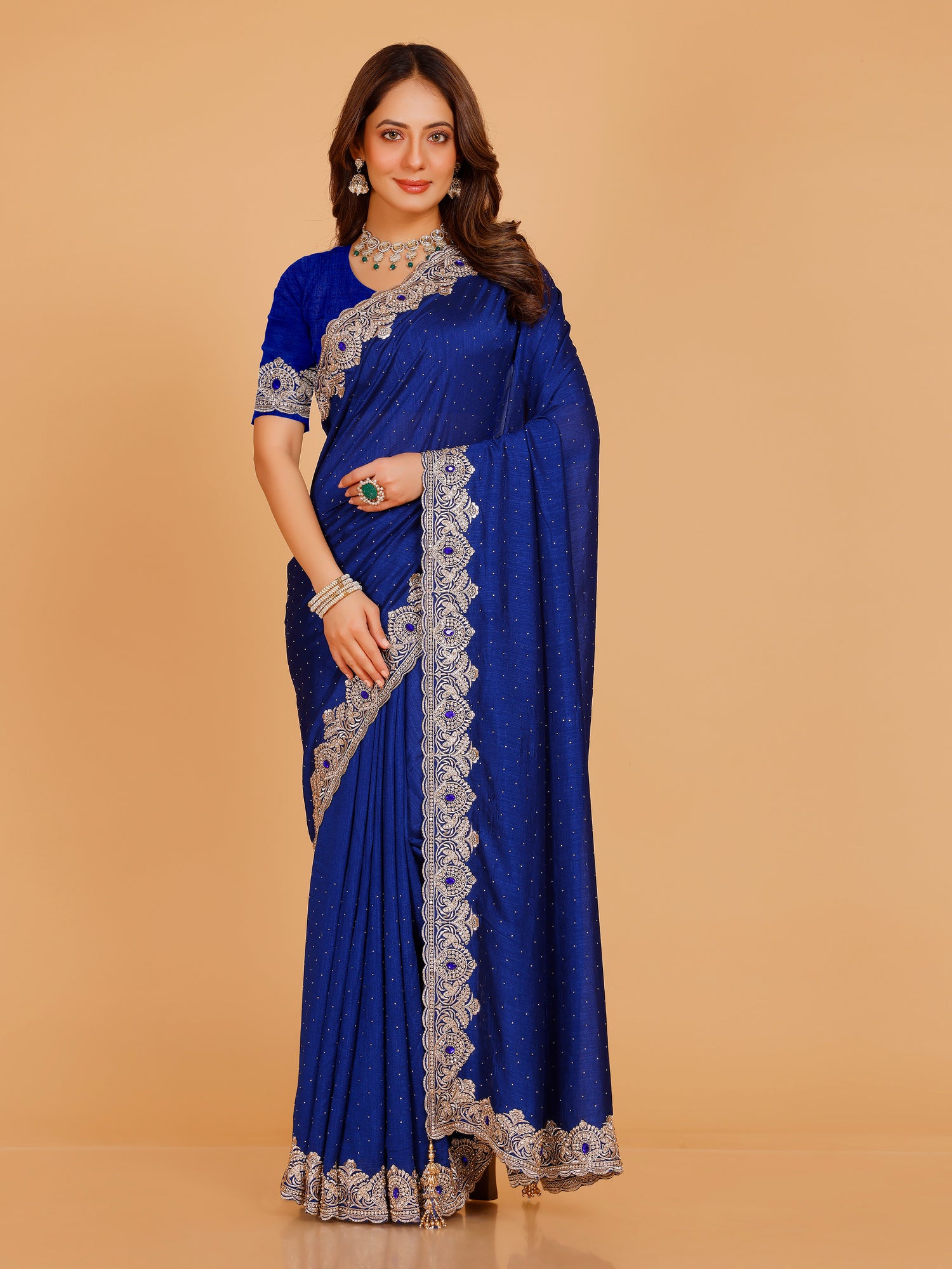 Bhavya Silk Embroidered Saree