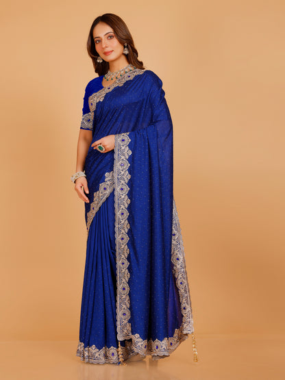 Bhavya Silk Embroidered Saree