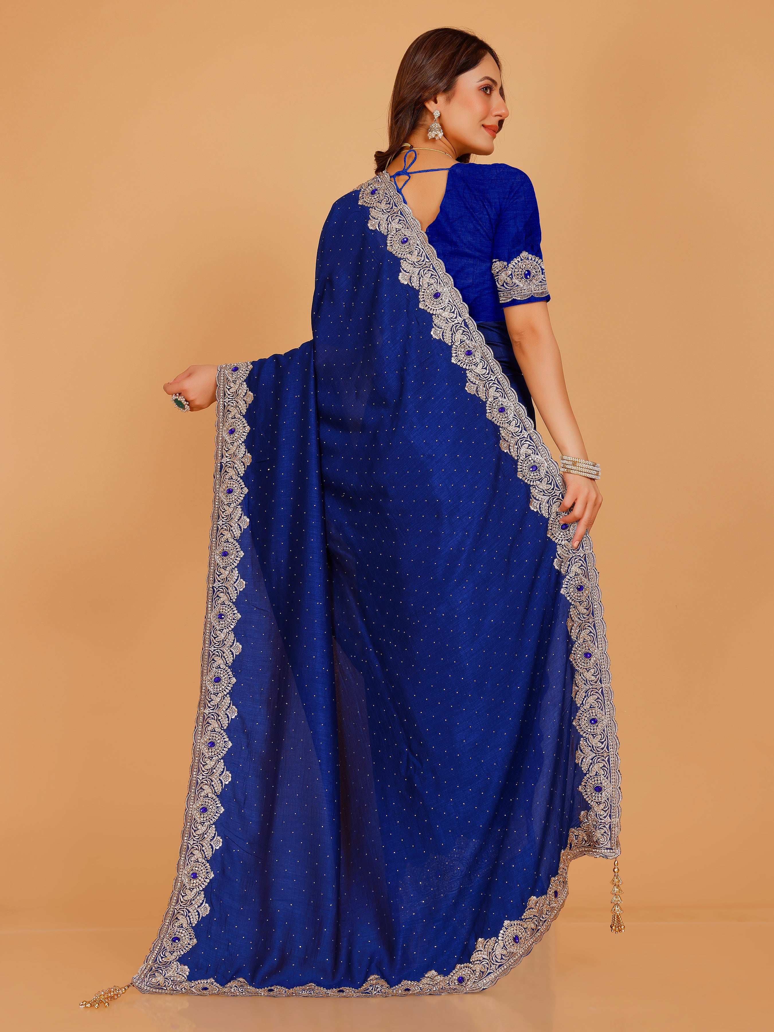 Bhavya Silk Embroidered Saree